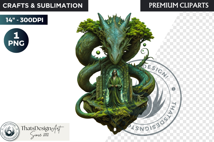 Fantasy Dragon wizard clipart, sorcerer, spellcaster, mage