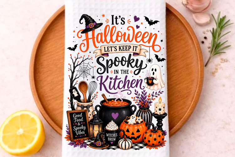 Spooky Halloween Kitchen PNG Witchy Ghost Sublimation