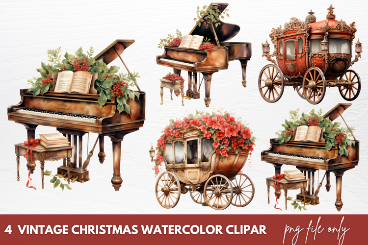 Vintage Christmas Clipart Image 4