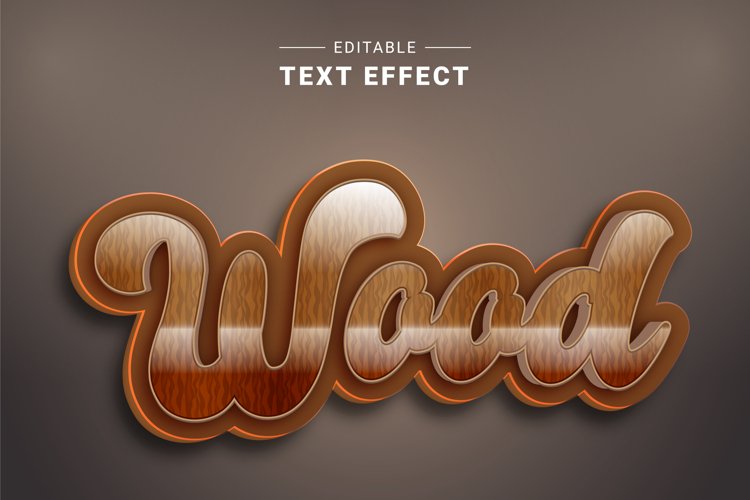 Editable Text Effect for Illustrator. Vector Graphic styles