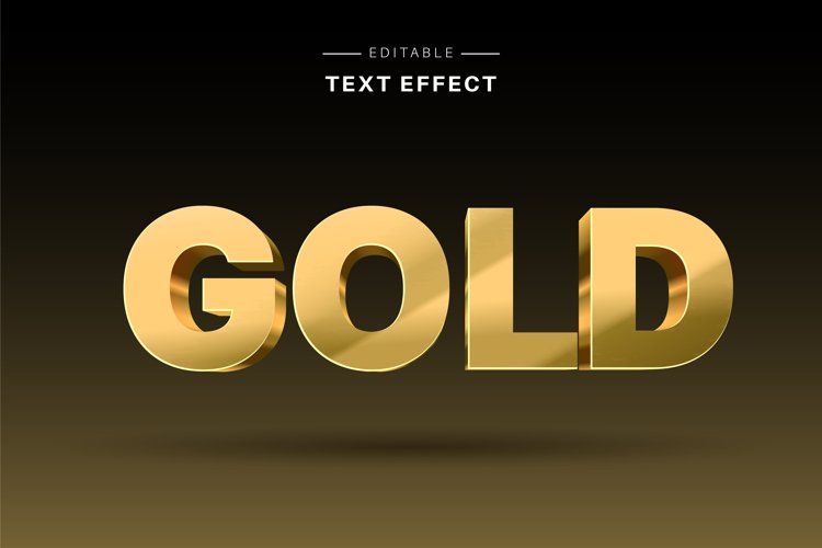 Editable Text Effect for Illustrator. Vector Graphic styles