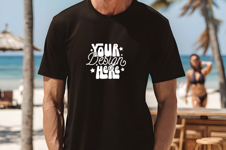 Gildan 64000 Tshirt Mockup, Black Tshirt Mockup 64000