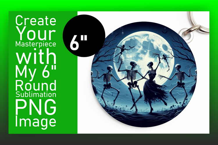 Playful Round Design Keychain PNG , Horror Halloween