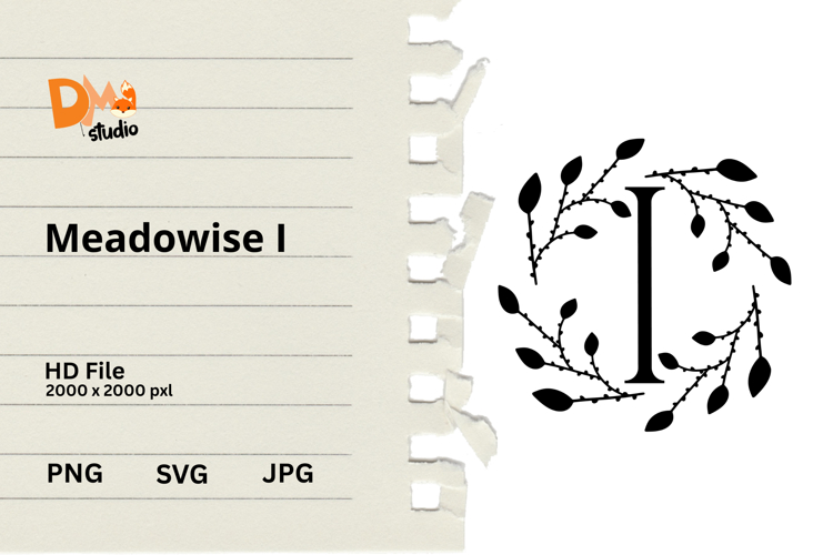 Floral Monogram Letter Svg Image 5
