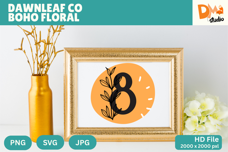 Floral Monogram Letter Svg Image 24