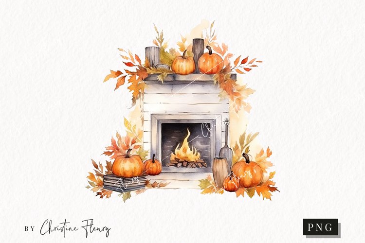 Fall Watercolor Clipart Image 12