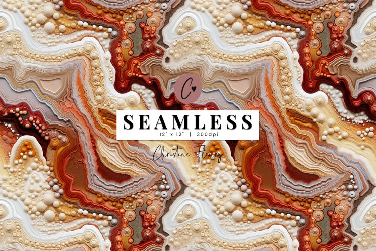 Seamless Textured Boho Agate Pattern