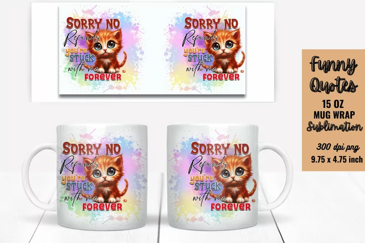 Funny Mug Wrap Sublimation, Mug Wrap PNG