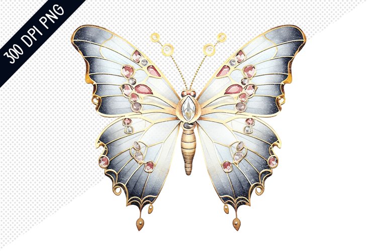 Bejeweled Butterfly Sublimation - Butterfly Sublimation example image 1