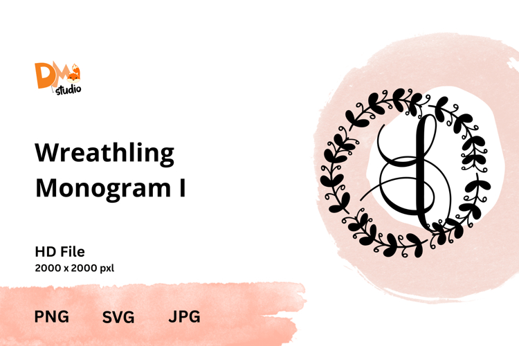 Wreath Monogram SVGs Image 17
