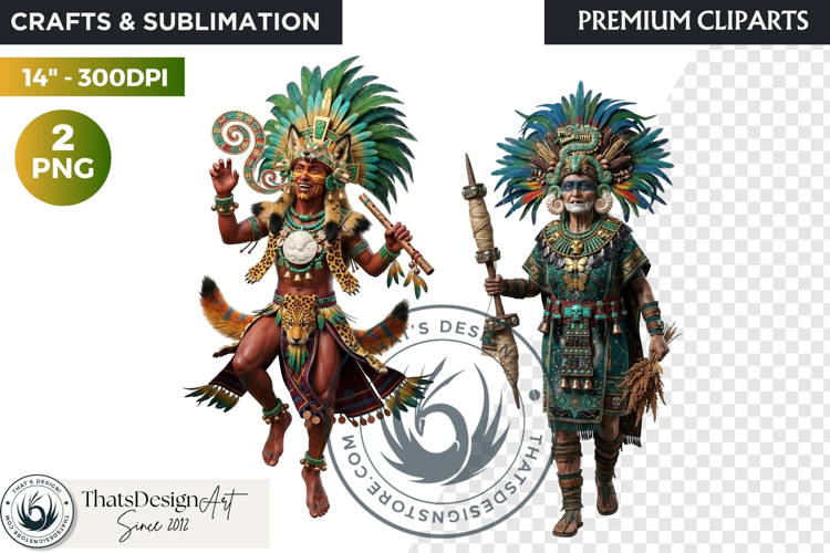 Aztec Deities Pantheon Cliparts | Ancient Mythology gods PNG