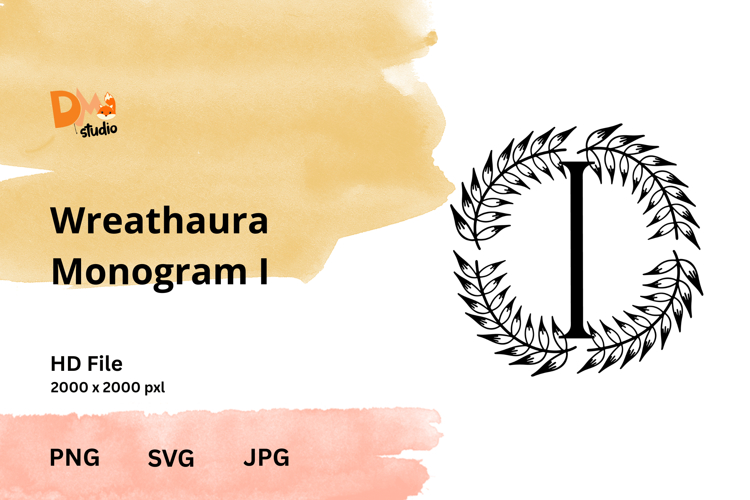 Wreath Monogram SVGs Image 2