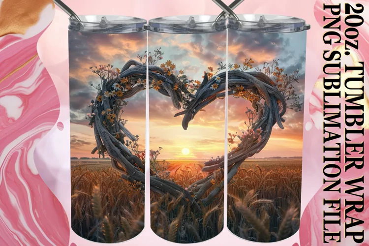 Heartland Hues: Landscape Tumbler Wrap