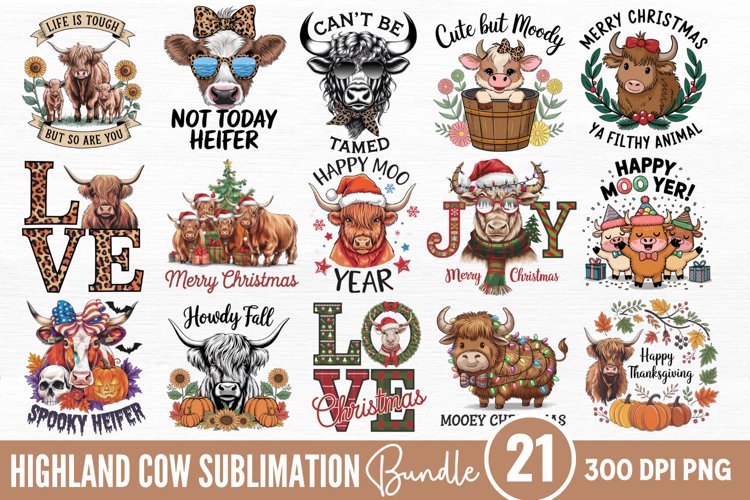 Cow Sublimation Designs Image 12