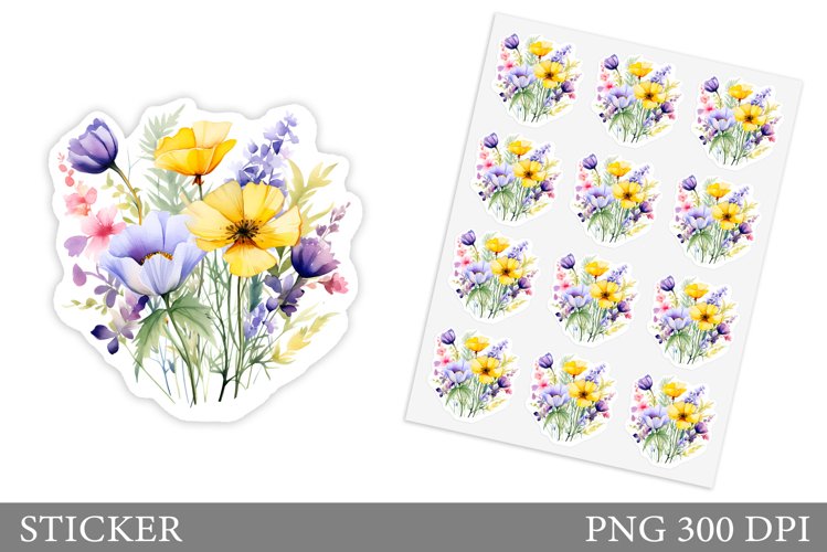 Watercolor Flowers Image 19