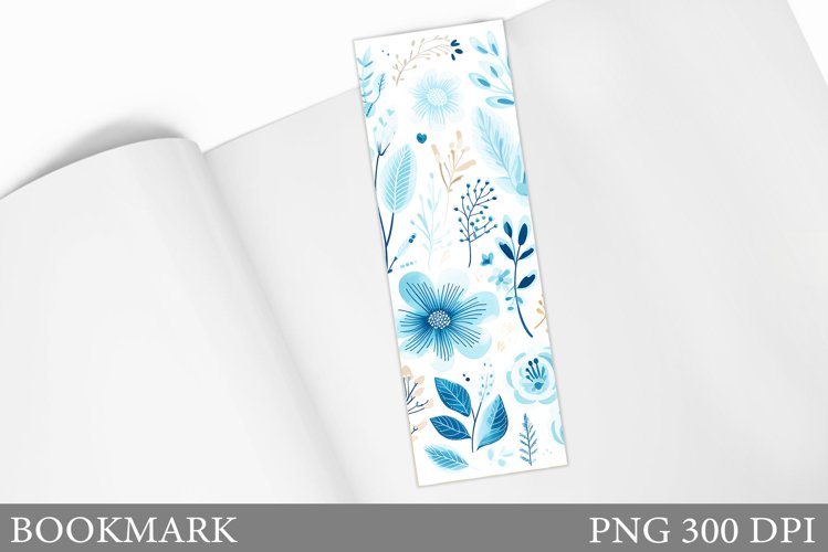 Floral Bookmark Design. Flowers Bookmark Sublimation example image 1