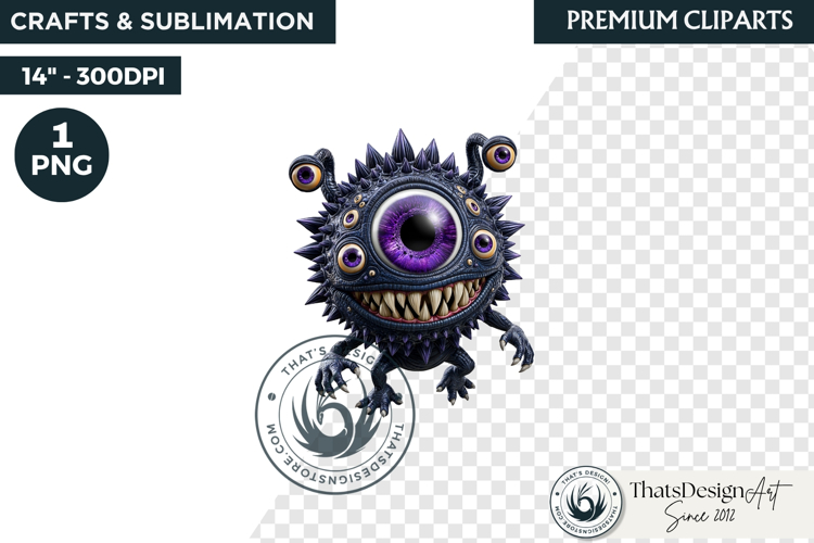 Halloween Little Monster Clipart Png, Spooky Cute Fantasy