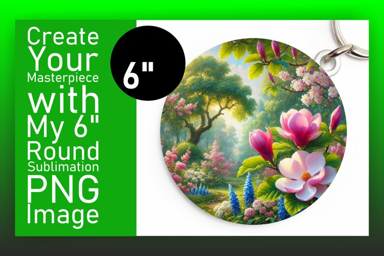 Sophisticated Round Design Car Coaster , Flower
