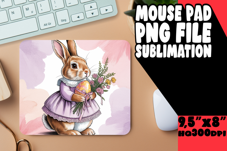 SWEET DESK PAD PNG STYLE, Easter Bunny