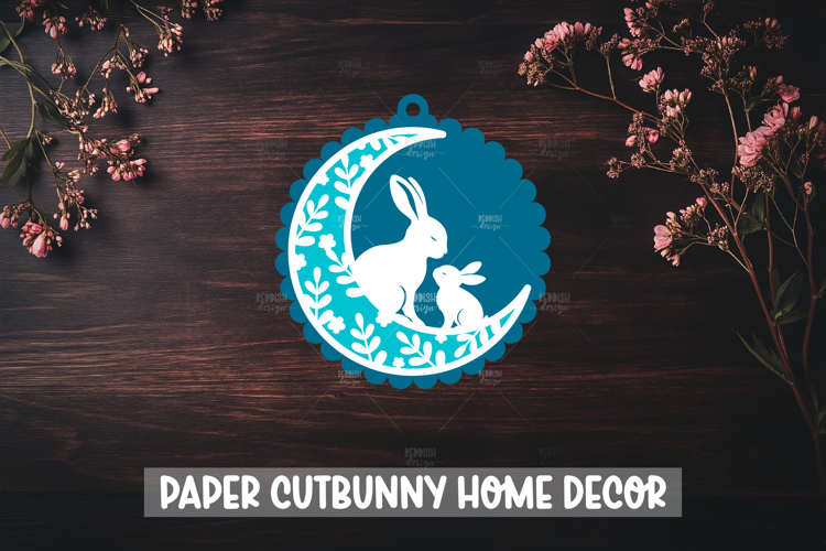 Floral Bunny Svg Image 3