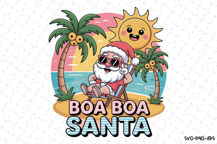 Cute Santa Svg Image 11