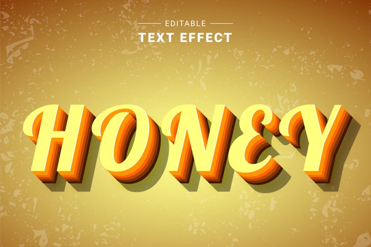 Editable Text Effect for Illustrator. Vector Graphic styles