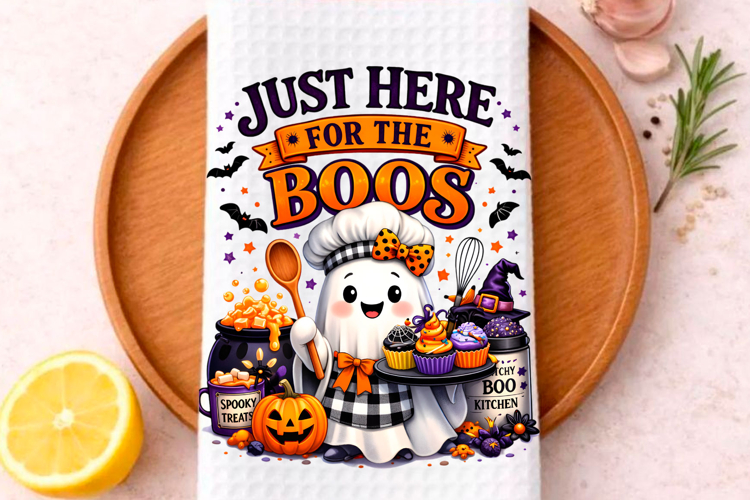Halloween Kitchen Towel PNG, Funny Halloween PNG