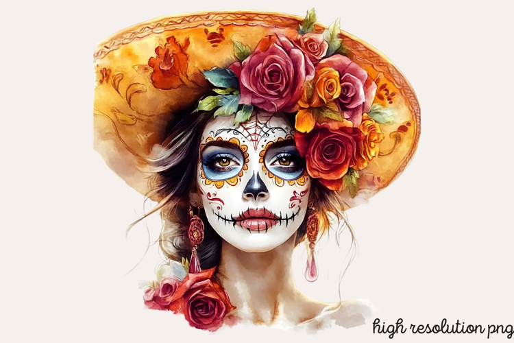Da de Los Muertos Sublimation PNG