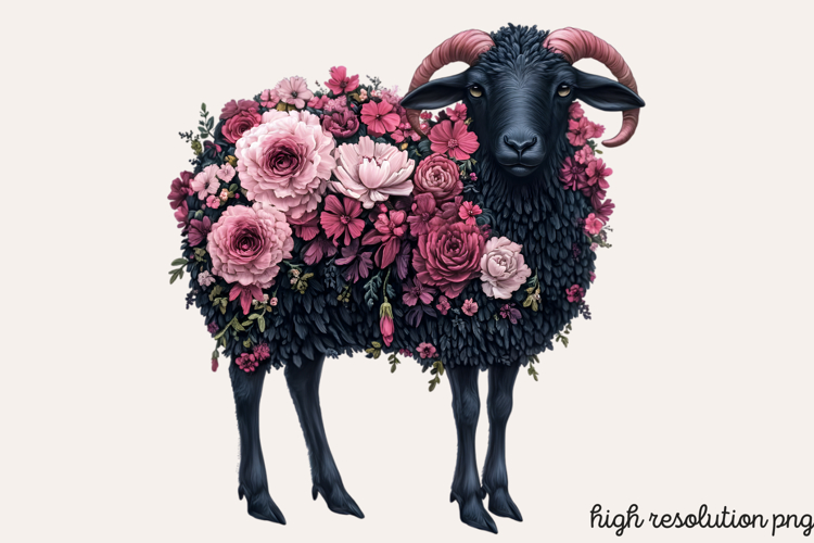 Gothic Pagan Spring Sublimation Clipart PNG