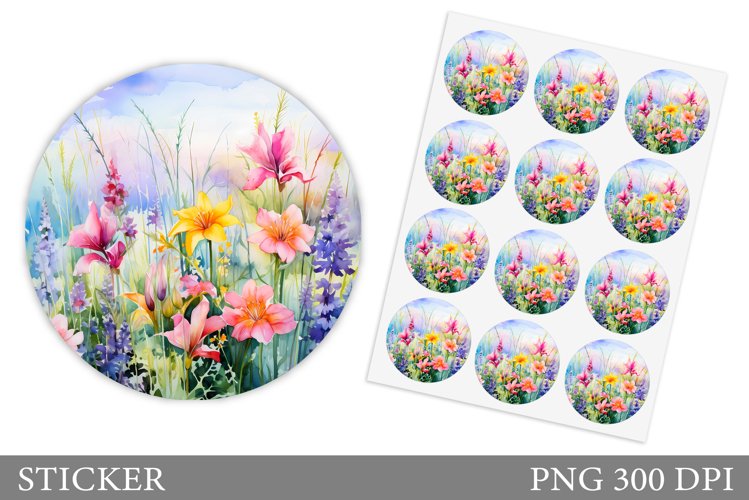 Watercolor Flowers Image 11