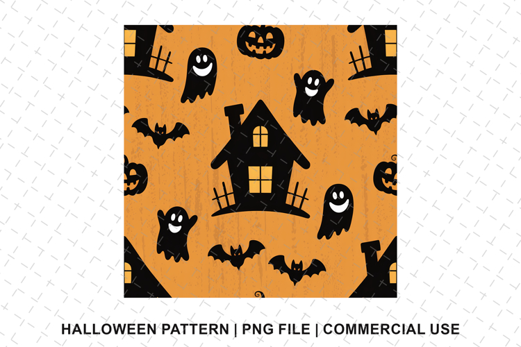 Happy Halloween Pattern Png | Sublimation | Digital Paper