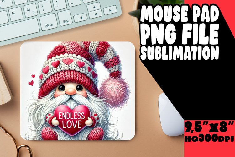 BLISSFUL mouse pad Playful Design, Gnomes example image 1