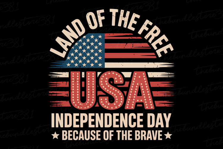 Land of the Free Svg | 4th of July Svg | Svg Cut File