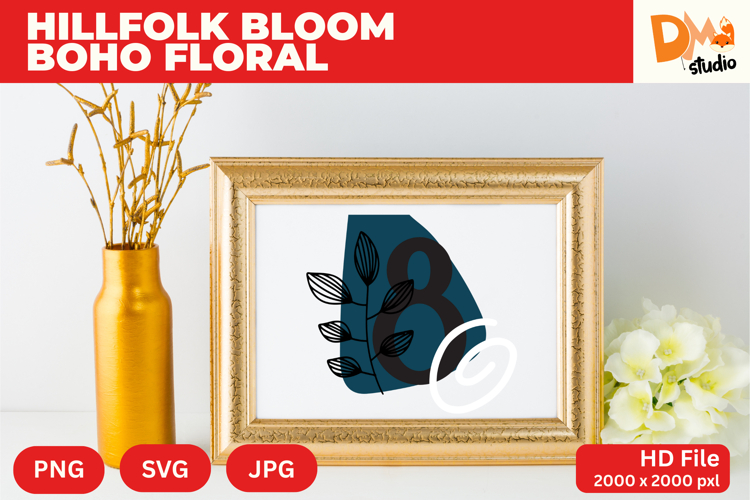 Boho Floral Svg Image 24