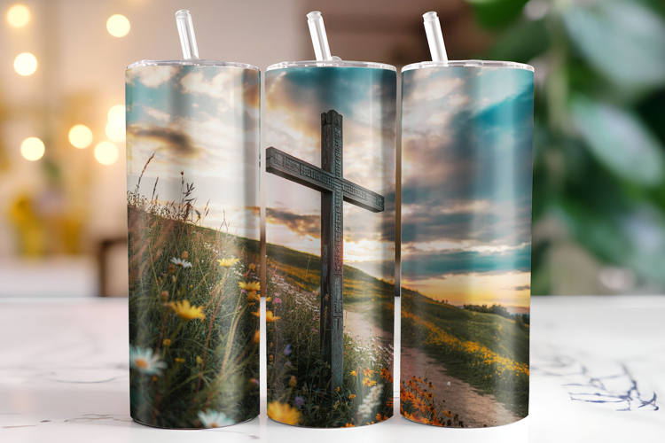 Cross Tumbler Wrap | Sublimation | Tumblers