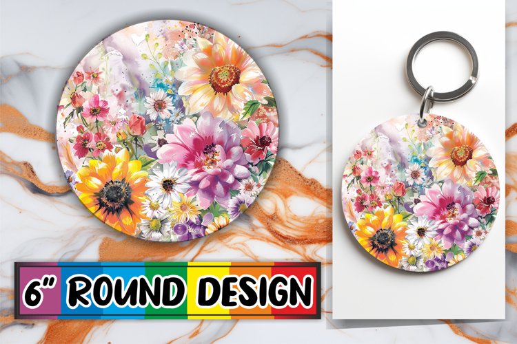 Radiant Revolutions: Abstract Pattern Keychain Collection example image 1