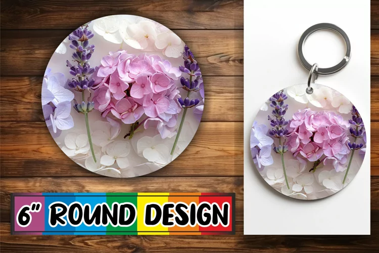 Spring Sensation Design Circle - Sublimate Charm Round