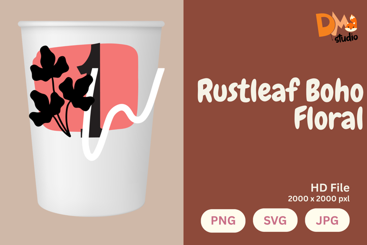 Leaf Monogram Svg Image 6