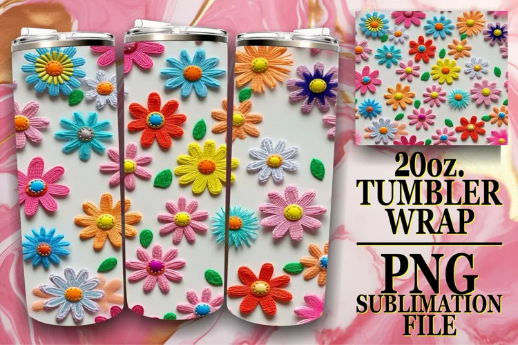 Elevate Your Tumbler with 3D Florals