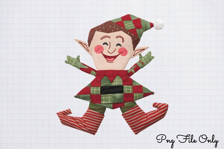 Patchwork Christmas Sublimation Clipart PNG