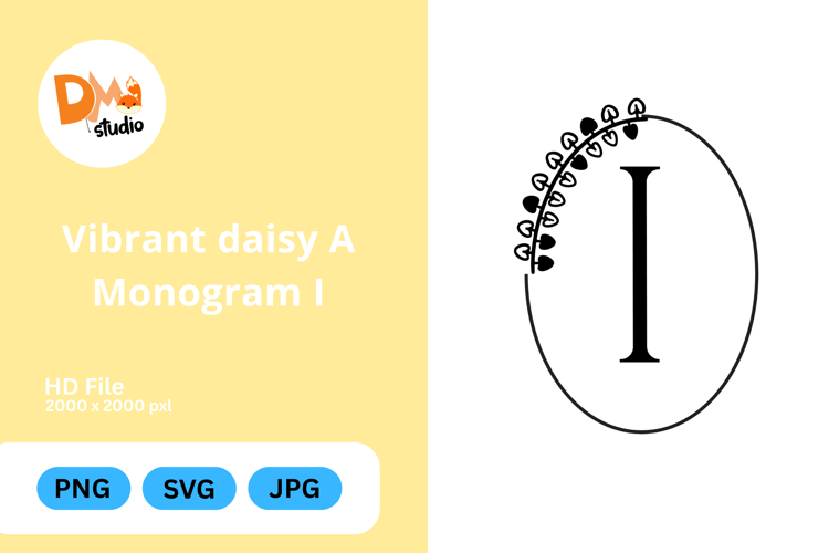 Daisy Monogram Svg Image 18