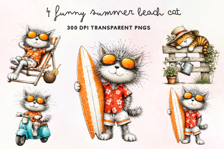 Cute Cat Illustration Image 17