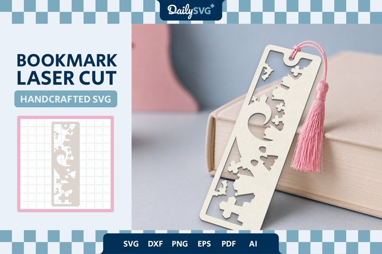 Graveyard Bookmark Halloween SVG Spooky Cut File