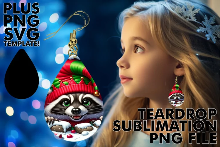 Sublimation Delights: Teardrop Earring Wonders