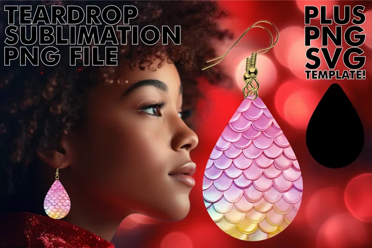 Mesmerizing 3D Mermaid Earrings: Glossy Glam