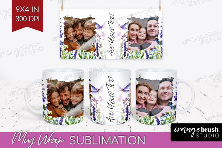 Wildflowers Photo Mug Wrap PNG - Summer Flowers Picture Mug example image 1