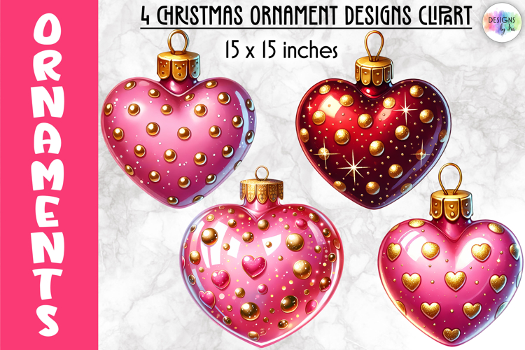 Christmas Ornaments Clipart, Christmas Tree Baubles PNG