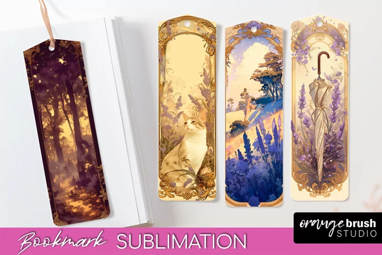 Vintage Scrapbook Bookmark Sublimation - Ephemera Bookmarks