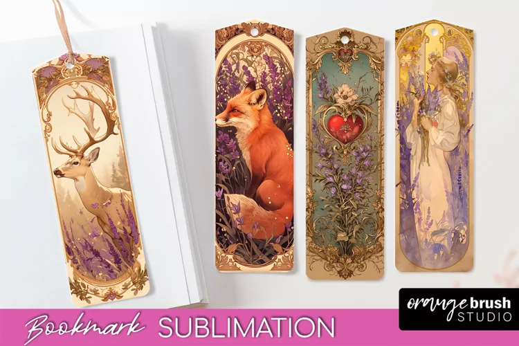 Vintage Scrapbook Bookmark Sublimation - Ephemera Bookmarks