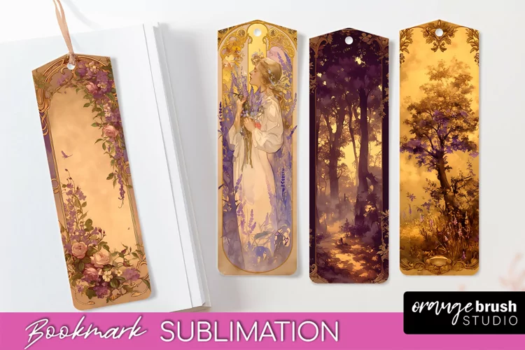 Vintage Scrapbook Bookmark Sublimation - Ephemera Bookmarks